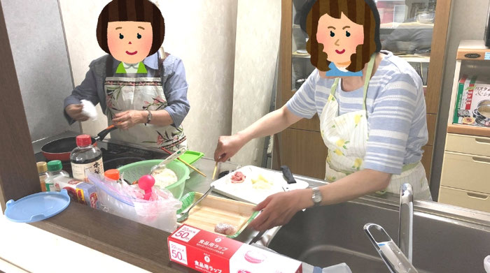 札幌市西区ケアアシスト訪問介護事業部の調理実習